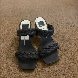 Dolce Vita Black Braided Sandals